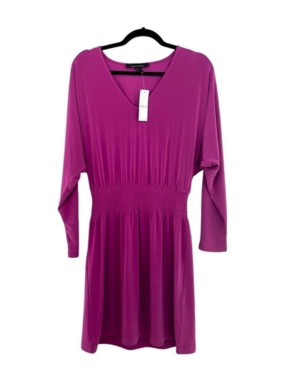 NWT WHITE HOUSE BLACK MARKET Long Sleeve Sheath Pink Dress Sz Medium